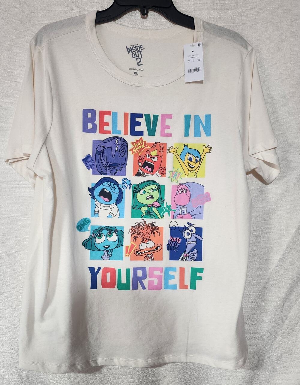 Inside out 2 '' Believe in Yourself'' Women's shirt size XL